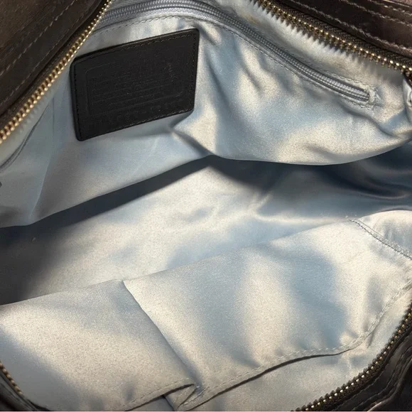 Coach Kristin y2K bag black leather with silver hardware and extra strap - Picture 7 of 12